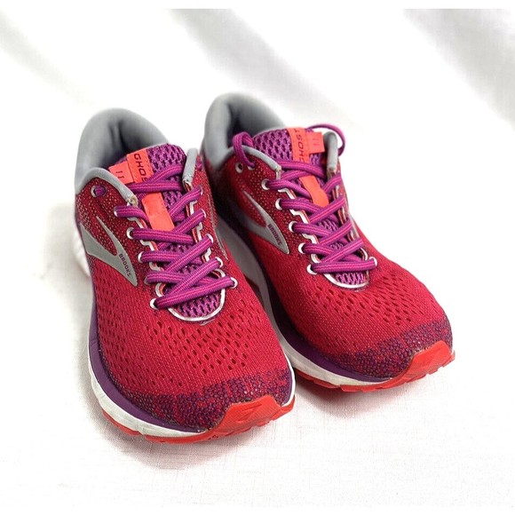Brooks Shoes - Brooks Ghost 11 DNA Running Sneakers Womens Size 8.5B Shoes Gym Training Red